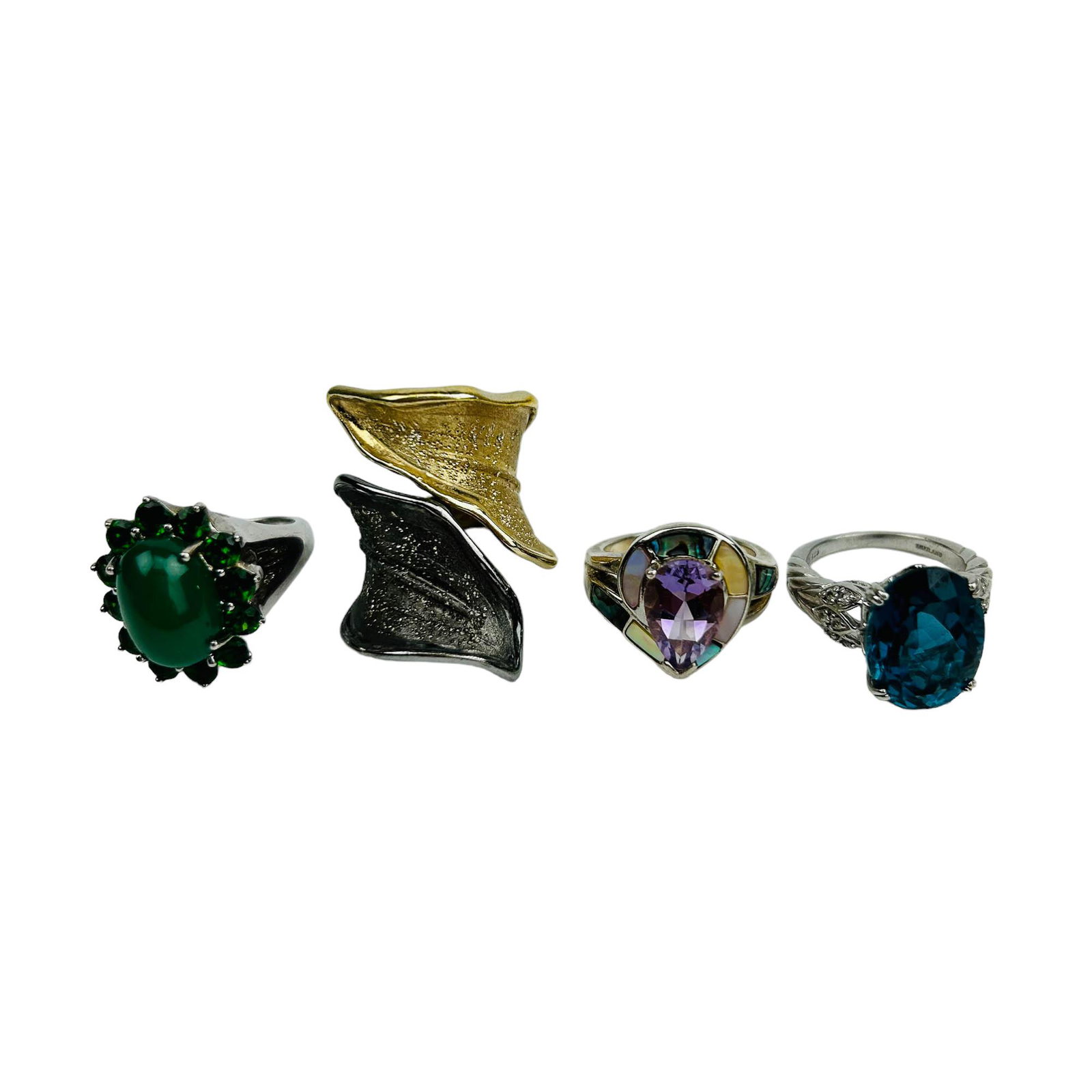 Dawkins Bixby Honora Tacori Sterling Ring 4pc LOT (1 of 6)