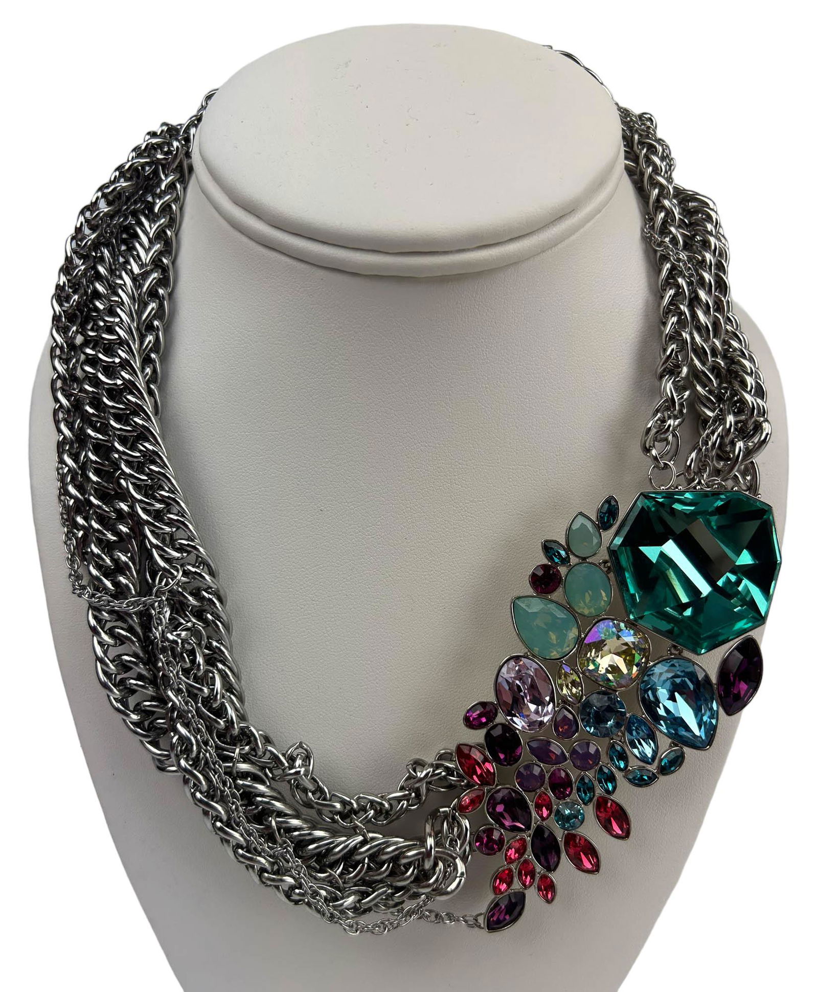 Swarovski Austrian Faceted Crystal Choker Necklace (1 of 4)