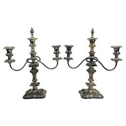 Birks Regency Plate English Silverplate Candelabra