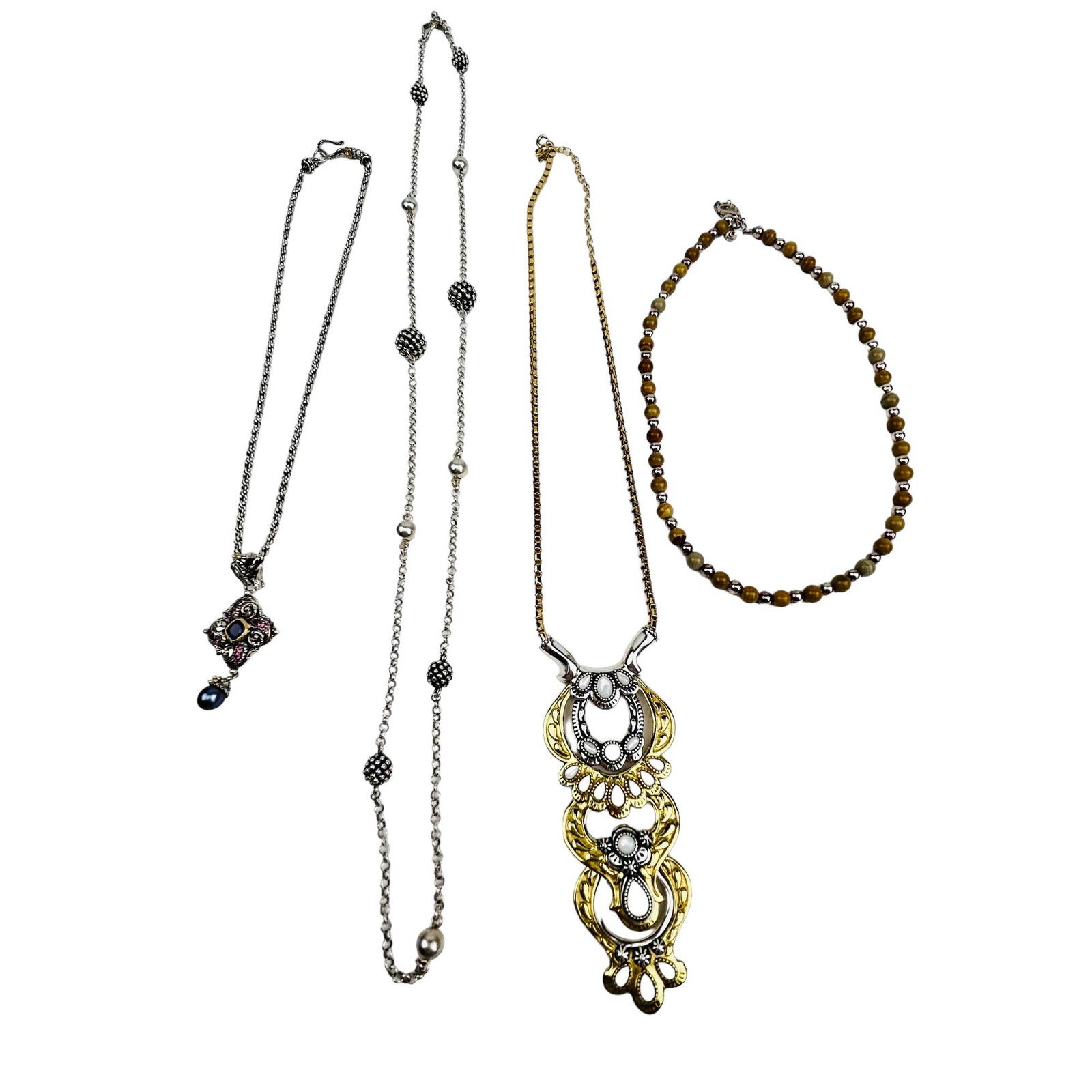 Relios Bixby Dawkins Sterling Brass Necklace LOT (1 of 14)