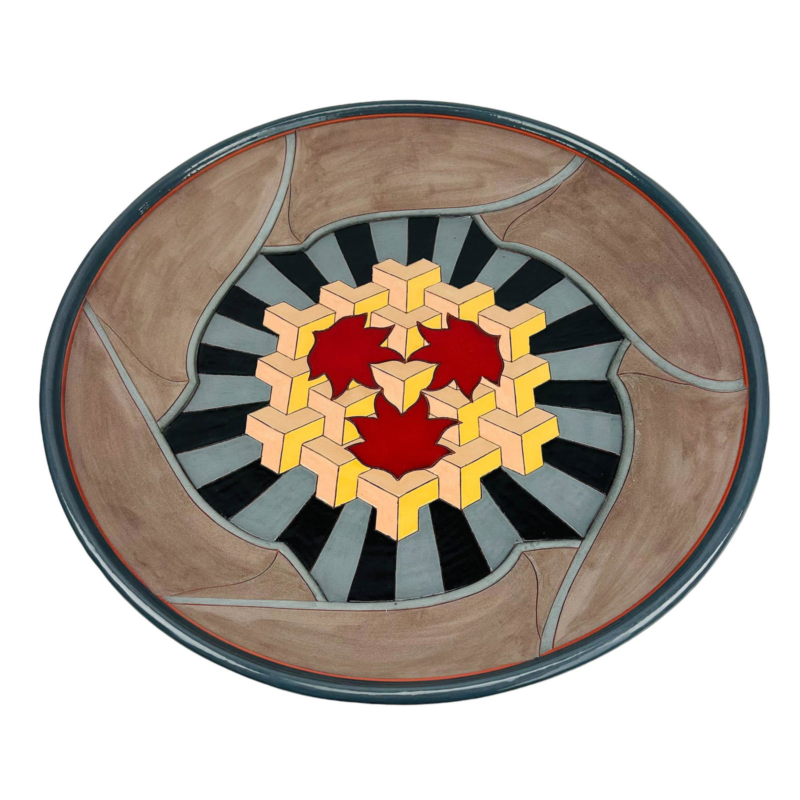 David Cornell Mid Century Art Pottery Centerbowl (1 of 5)