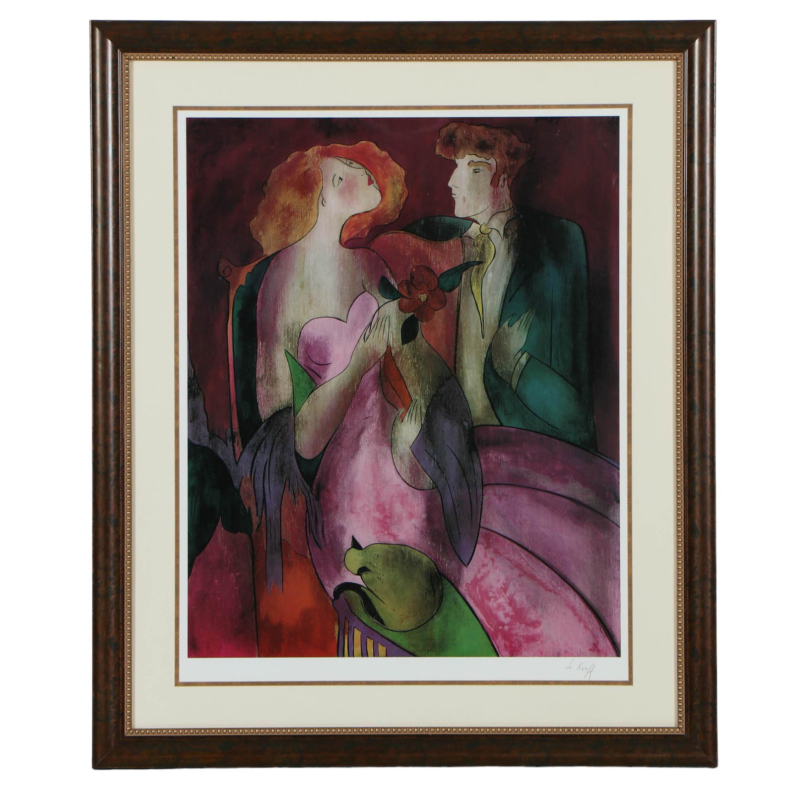 Linda Le Kinff French b 1949 Colored Lithograph (1 of 5)