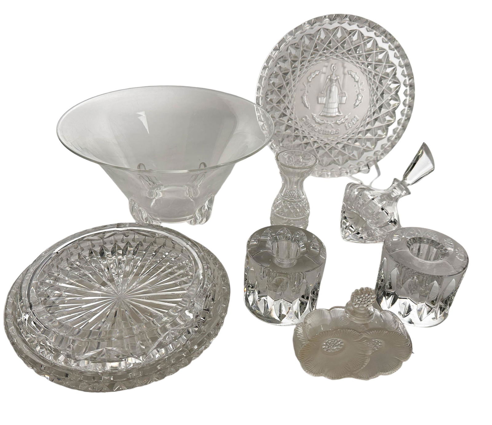 Lalique Orrefors 9 pc Clear Fine Crystal ESTATE LOT (1 of 7)