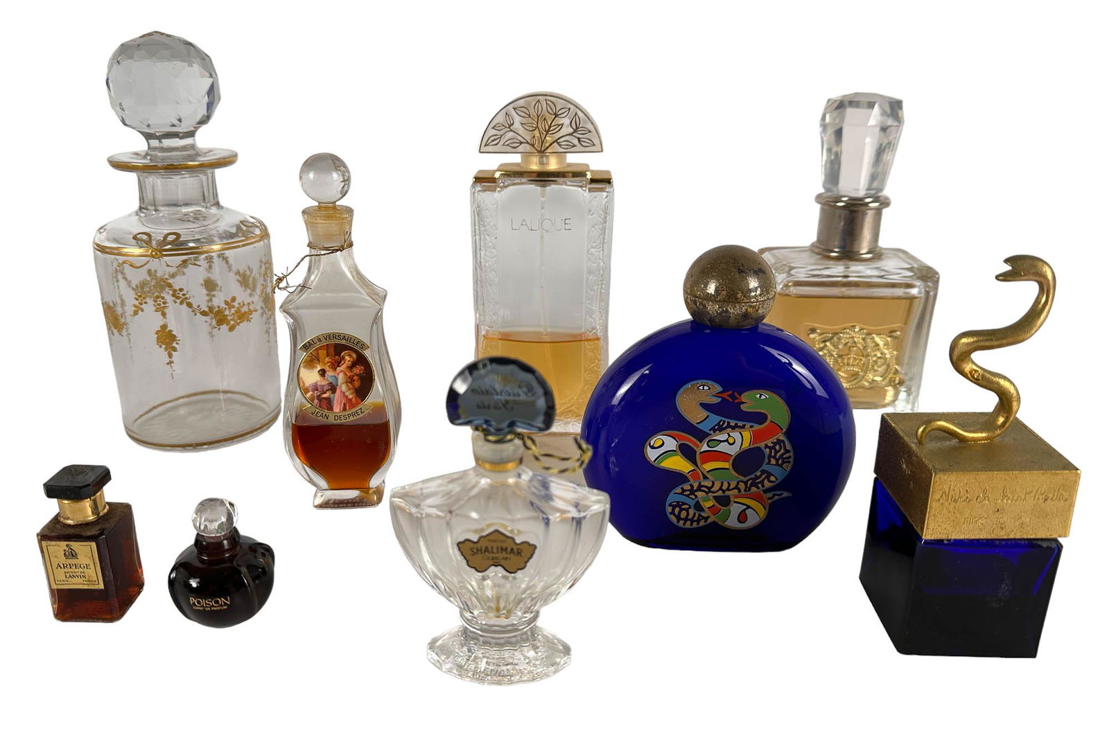 Guerlain Lalique Desprez Perfume Bottle 9 pc LOT (1 of 4)