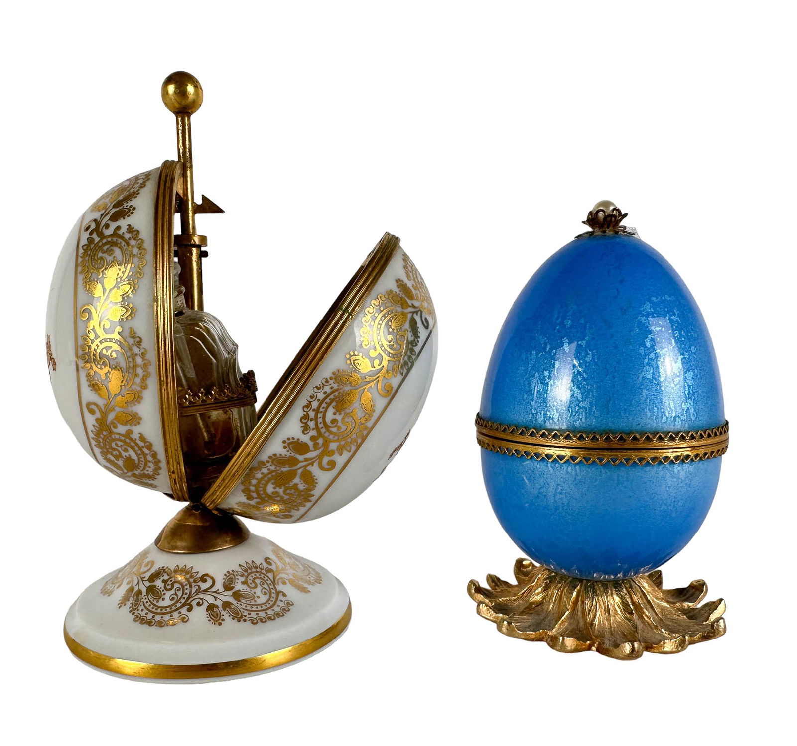 Limoges Porcelain Evans Enamel Egg Perfume Casket (1 of 6)
