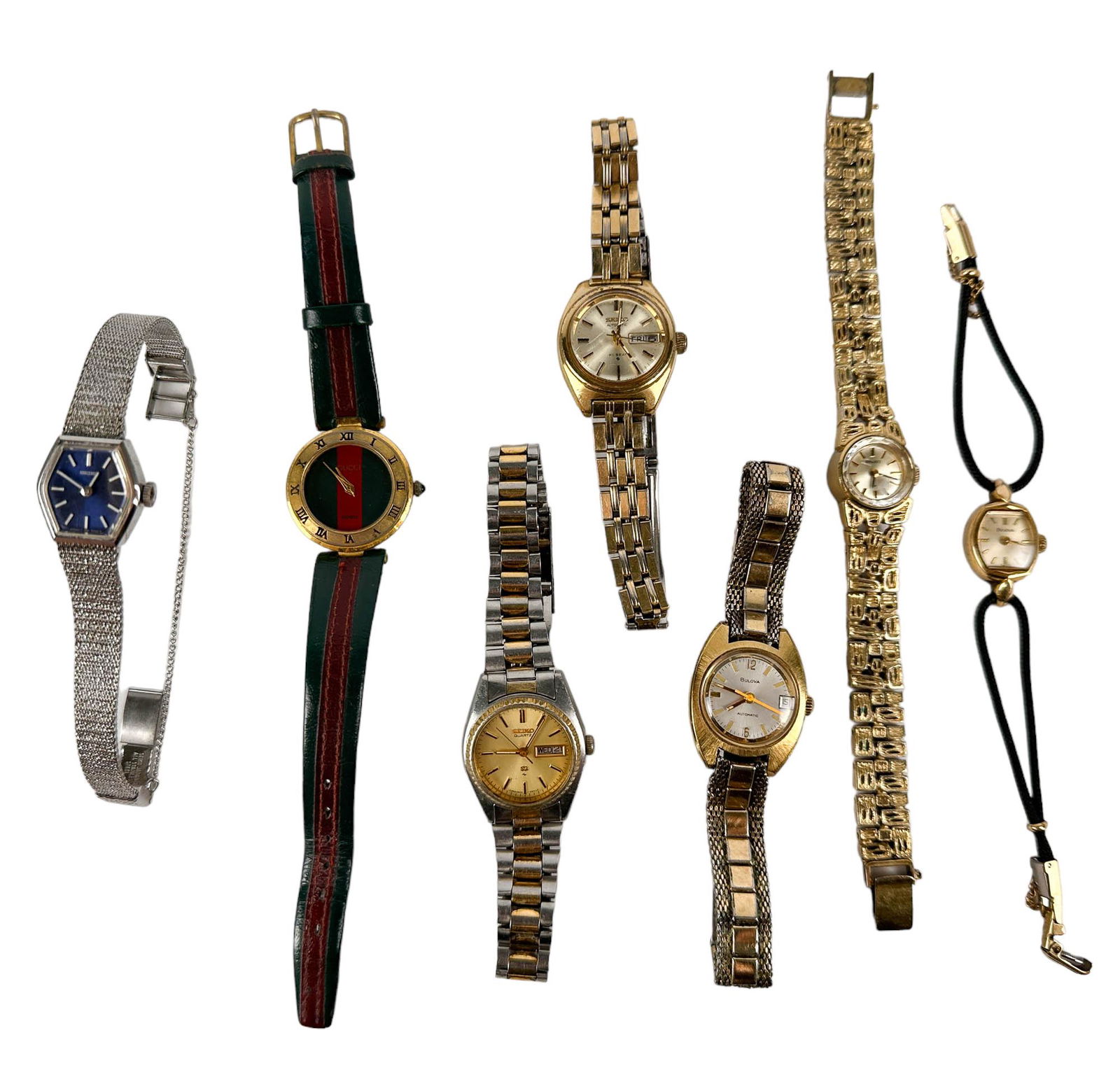 Gucci Bulova Automatic Seiko Quartz Lady Watch LOT (1 of 5)