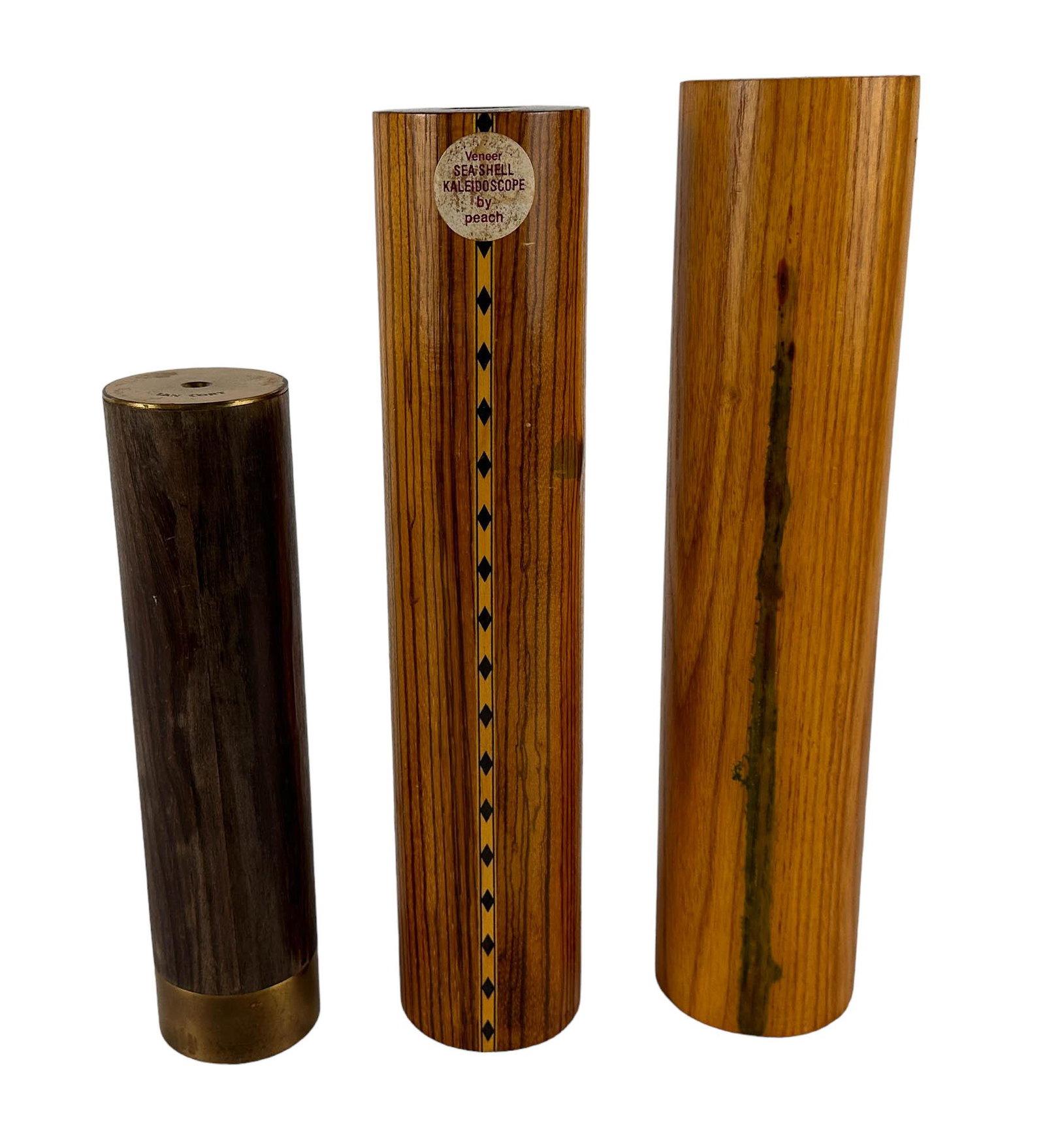 Peach Reynolds Van Cort Wood Kaleidoscope 3pc LOT (1 of 4)