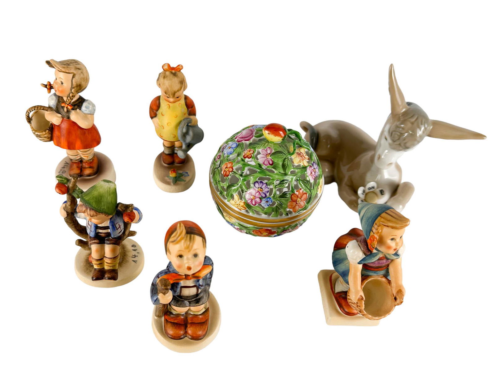Herend Lladro & Hummel Porcelain Figurine 7pc LOT (1 of 7)