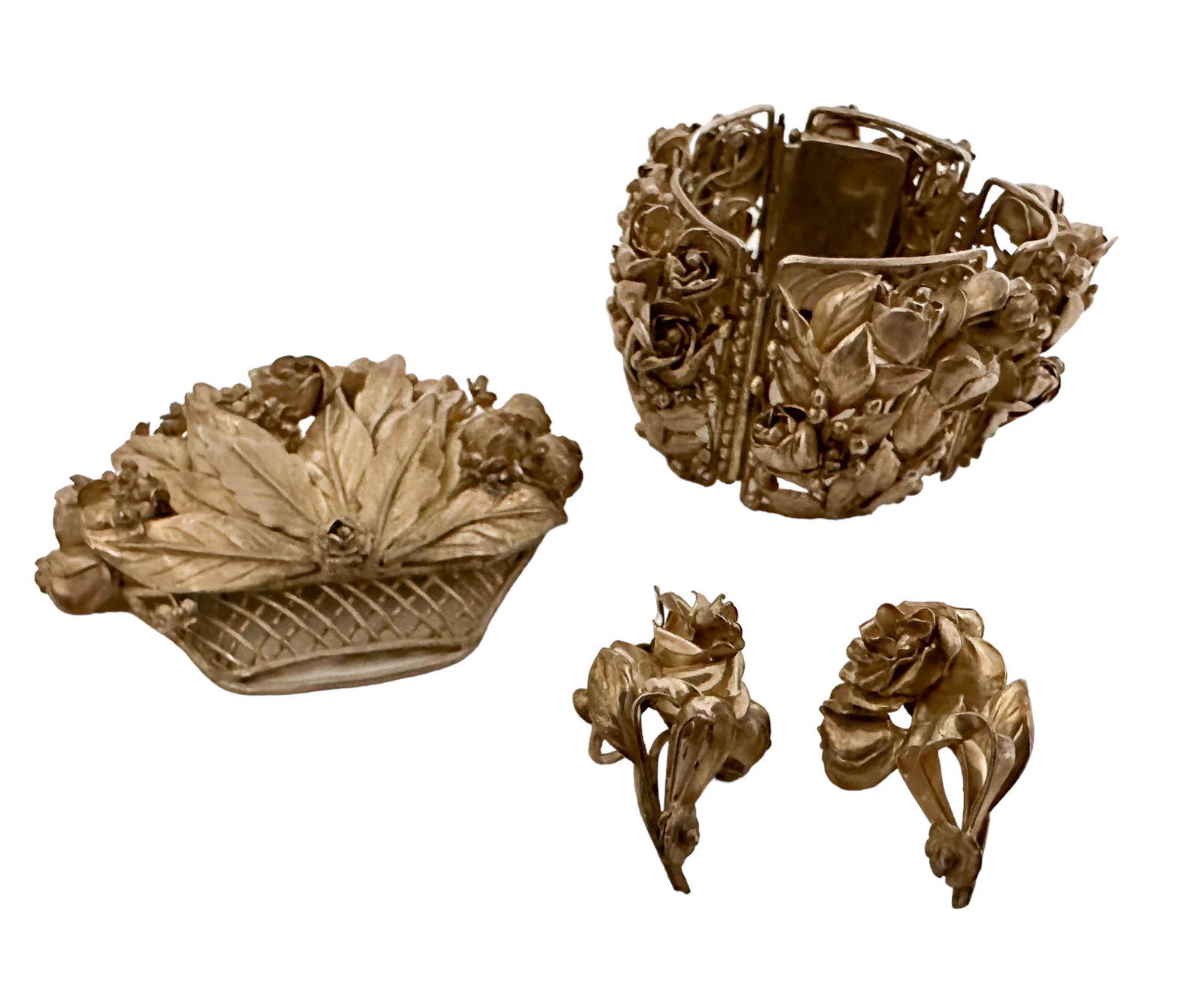 Hobe Sterling Silver 925 Bracelet Pin Earring LOT (1 of 6)