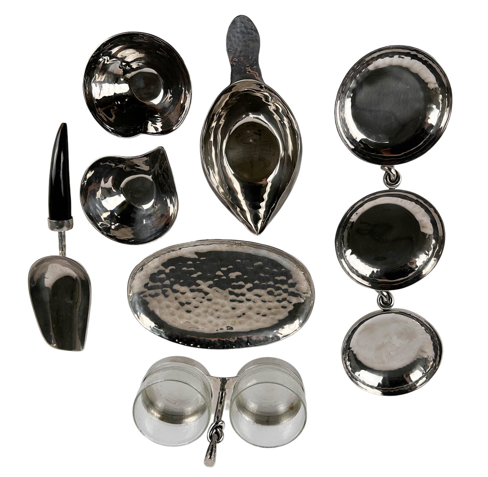 Mary Jurek Aluminum Hammered Bowl Dish 6pc LOT (1 of 6)