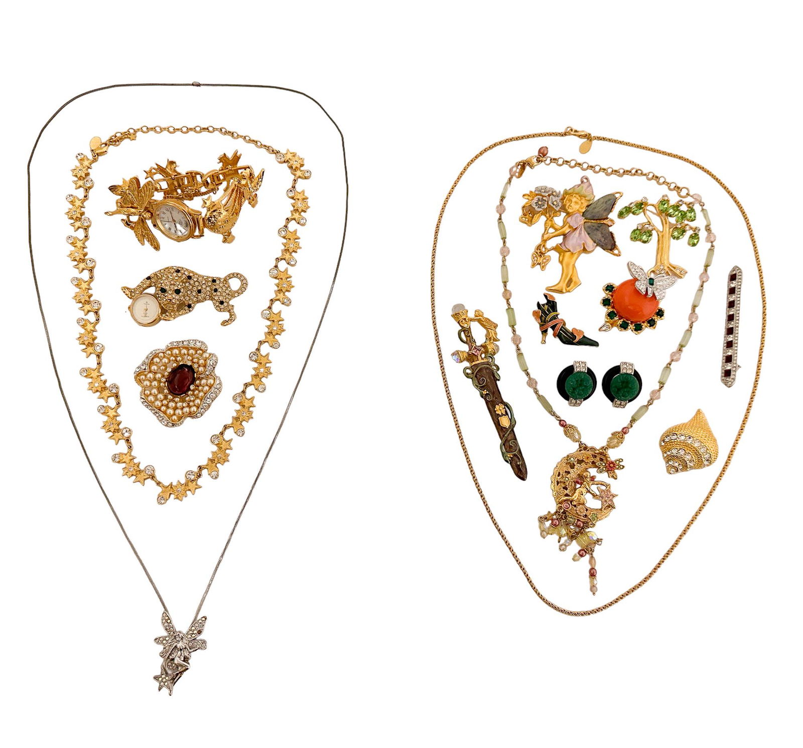 Kirks Folly & Kenneth Lane Costume Jewelry LOT (1 of 6)