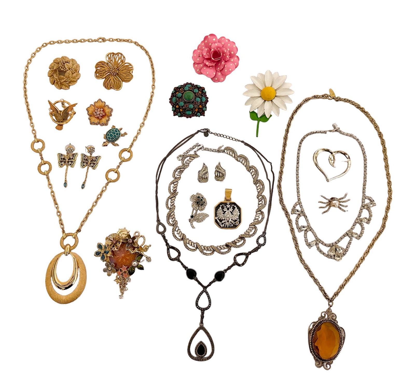 Crown Trifari Whiting Davis Costume Jewelry LOT (1 of 6)