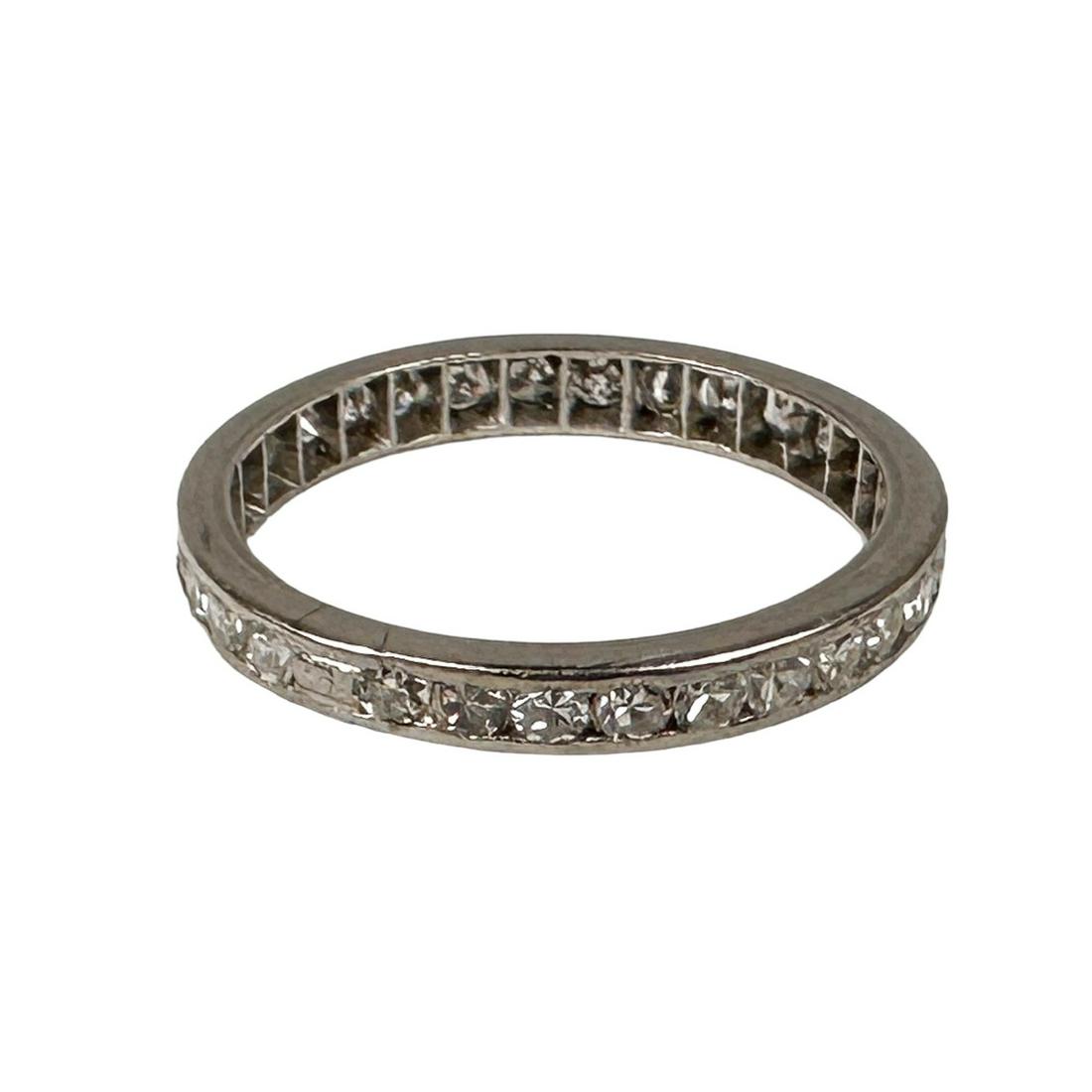 Platinum w .50CTTW Diamond Ladies Ring Size 5 (1 of 4)