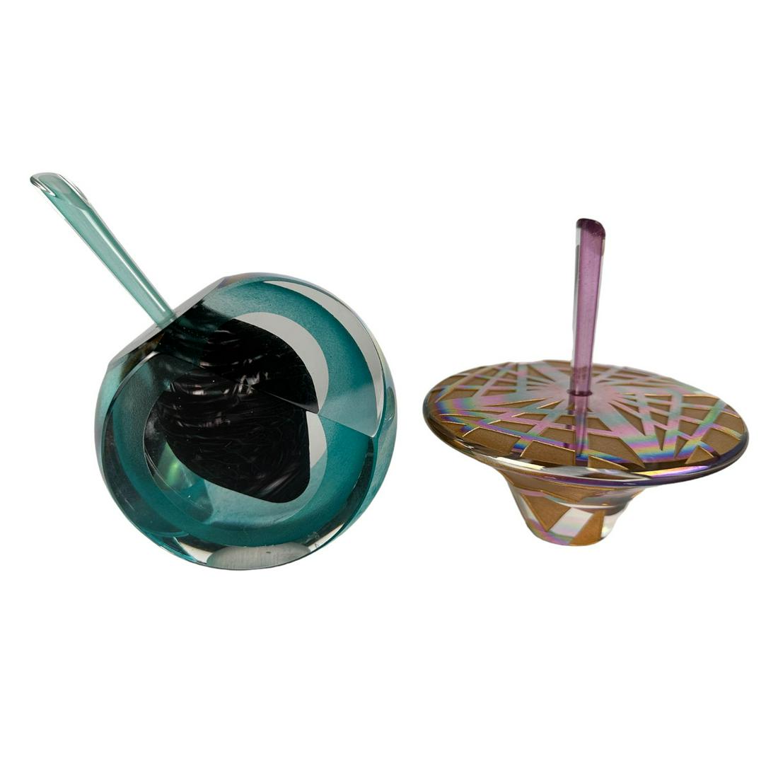 Studio Blown Wedge Slice & Iridescent Scent Bottle (1 of 5)