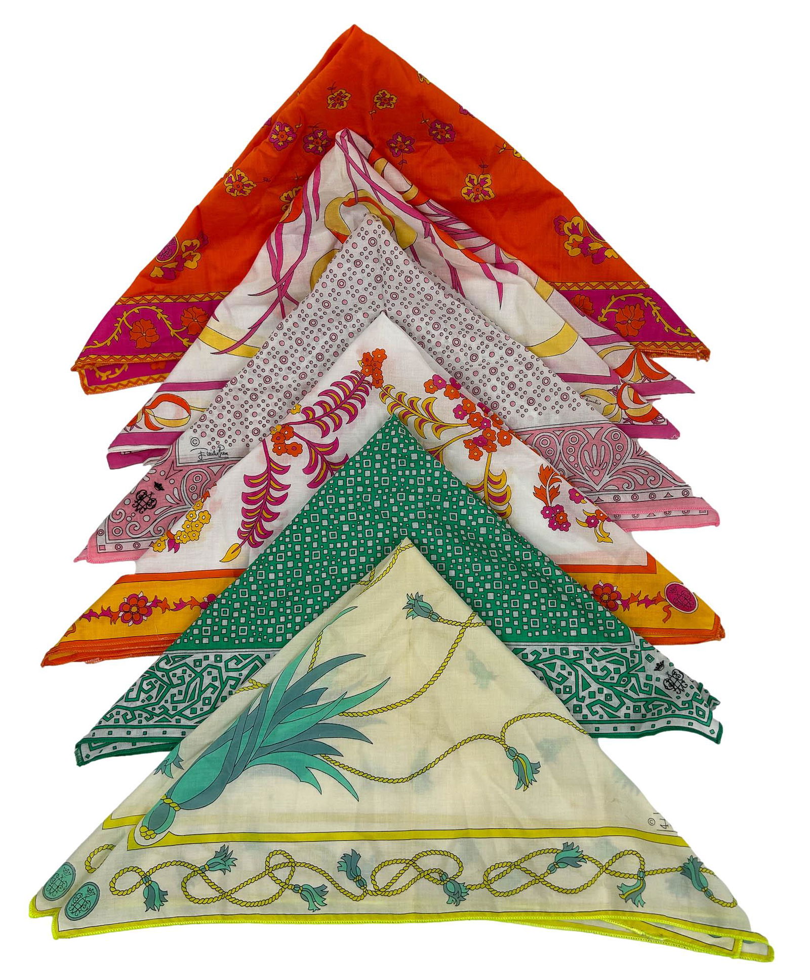 Emilio Pucci Luxury Designer Women's Scarf 6pc LOT (1 of 5)