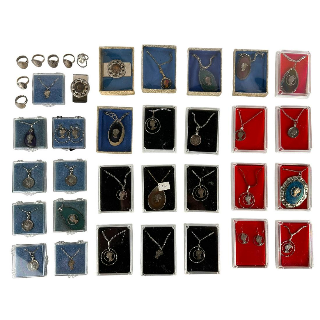 US Mercury Dime Pendant Necklaces Ring Money Clip (1 of 6)