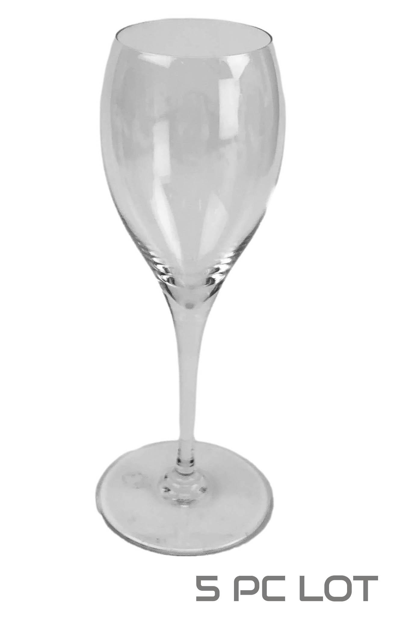 Baccarat Crystal St. Remy Port Wine Goblet 5pc LOT: Set of 5 Baccarat France French clear crystal art glass bar barware "Port Wine" goblets modeled in their "Saint Remy" pattern which is now retired / discontinued. Utterly simplistic design with an und