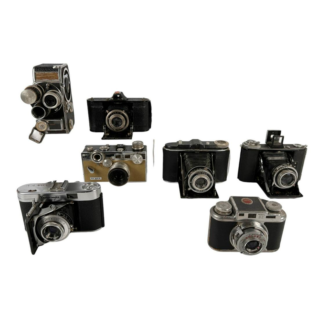 Zeiss Ikon Agfa Argus Bolsey Bolex Camera 7pc LOT (1 of 5)