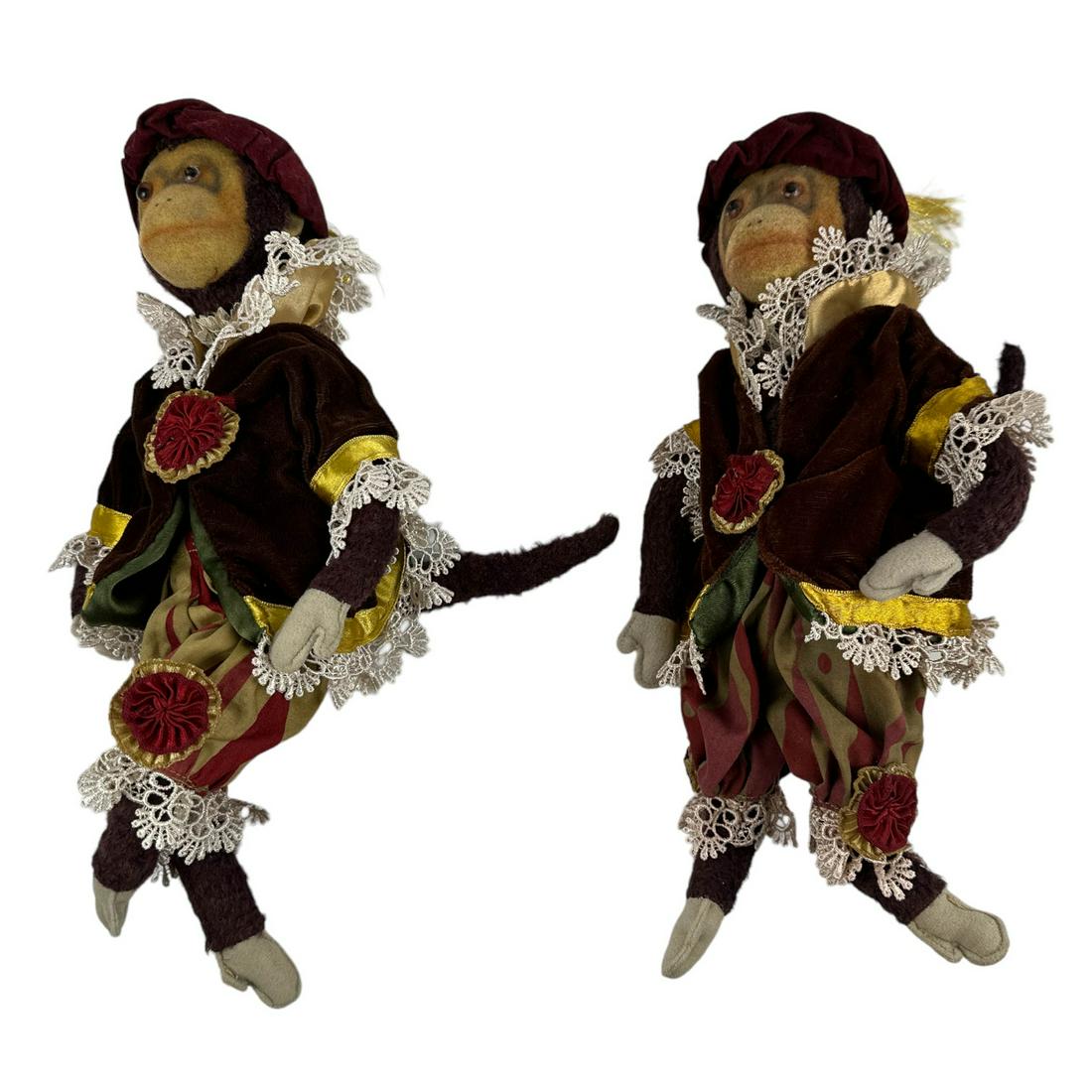 Wayne Kleski Monkey w Renaissance Costume Doll LOT (1 of 4)