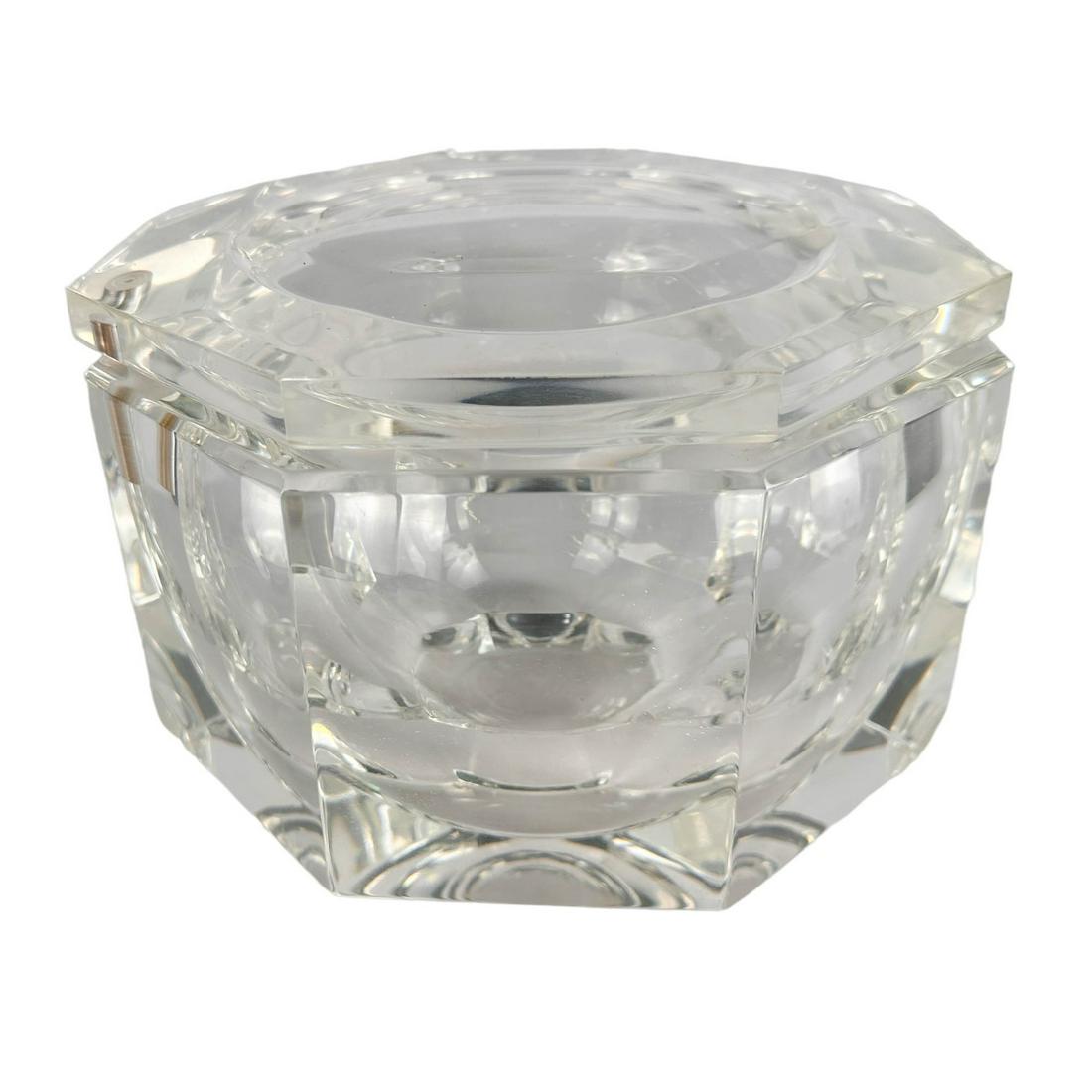 Mid Century Modernist Lucite Octagonal Ice Bucket (1 of 5)