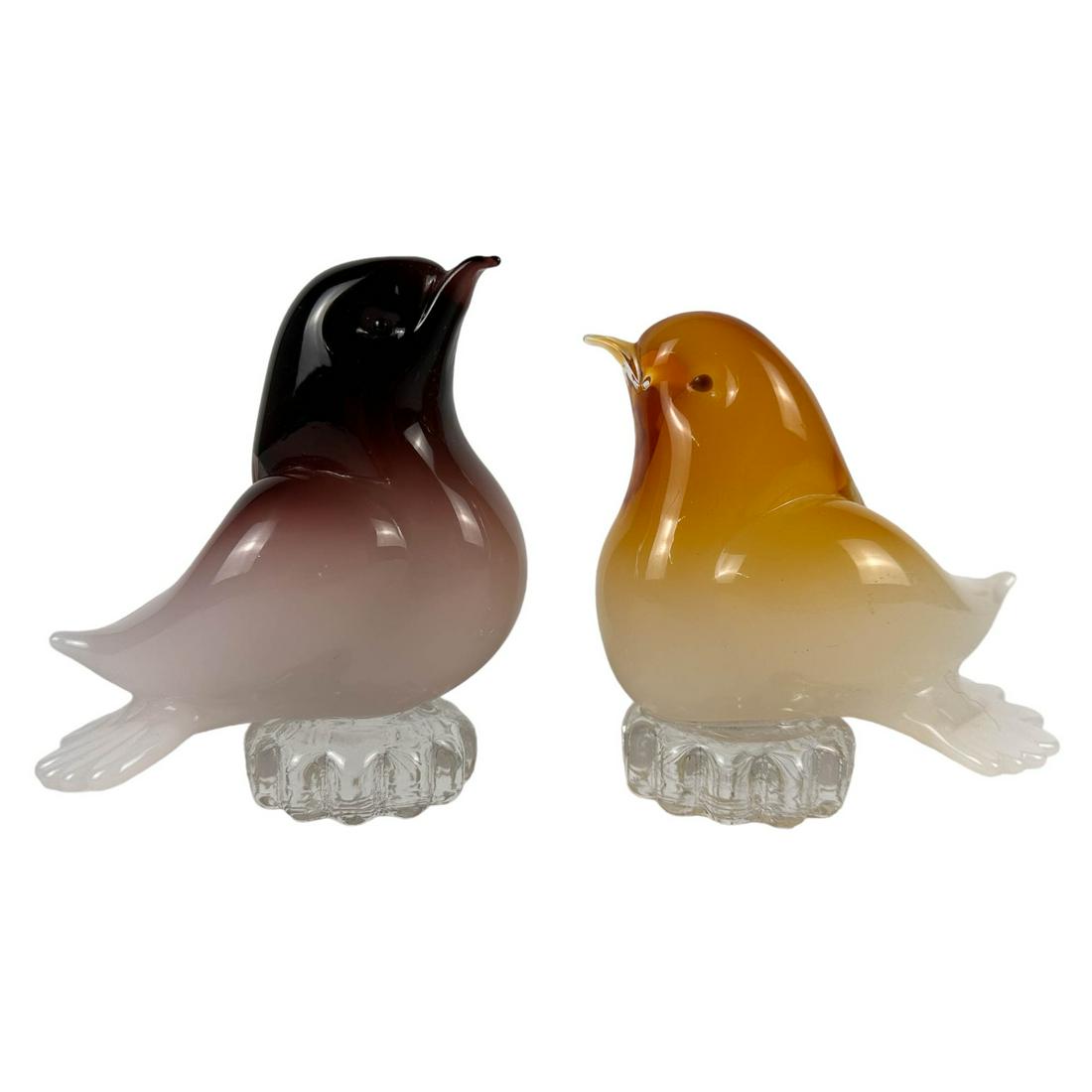 Archimede Seguso Murano Bird Glass Sculpture LOT (1 of 4)