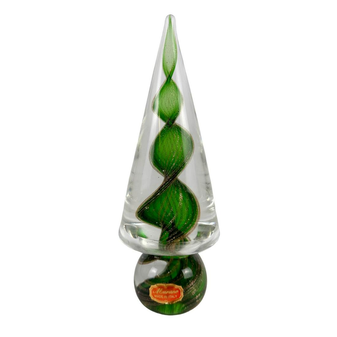 Murano Mid Century Cased Glass Christmas Tree (1 of 5)