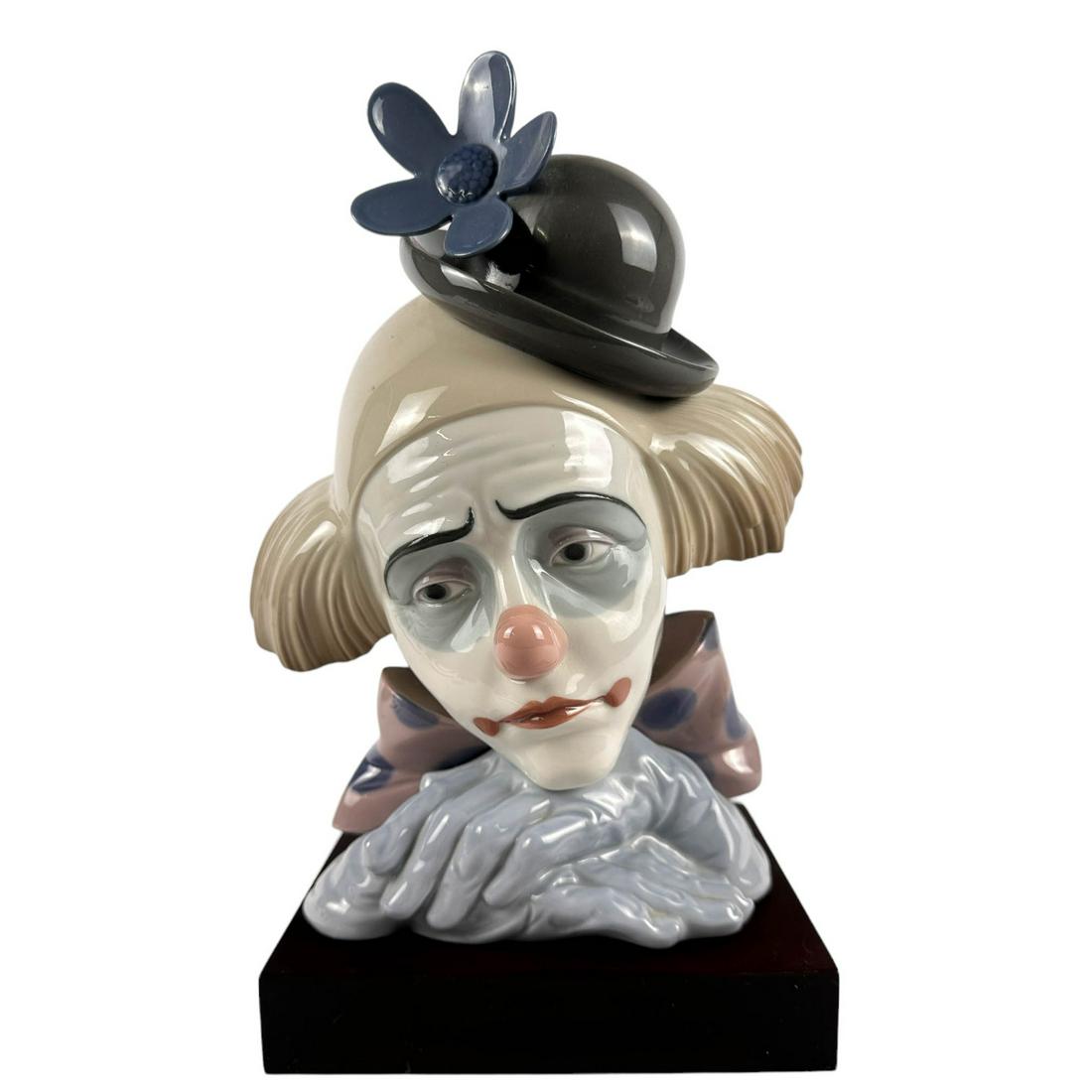 Lladro Pensive Clown # 5130 Porcelain Sculpture (1 of 5)