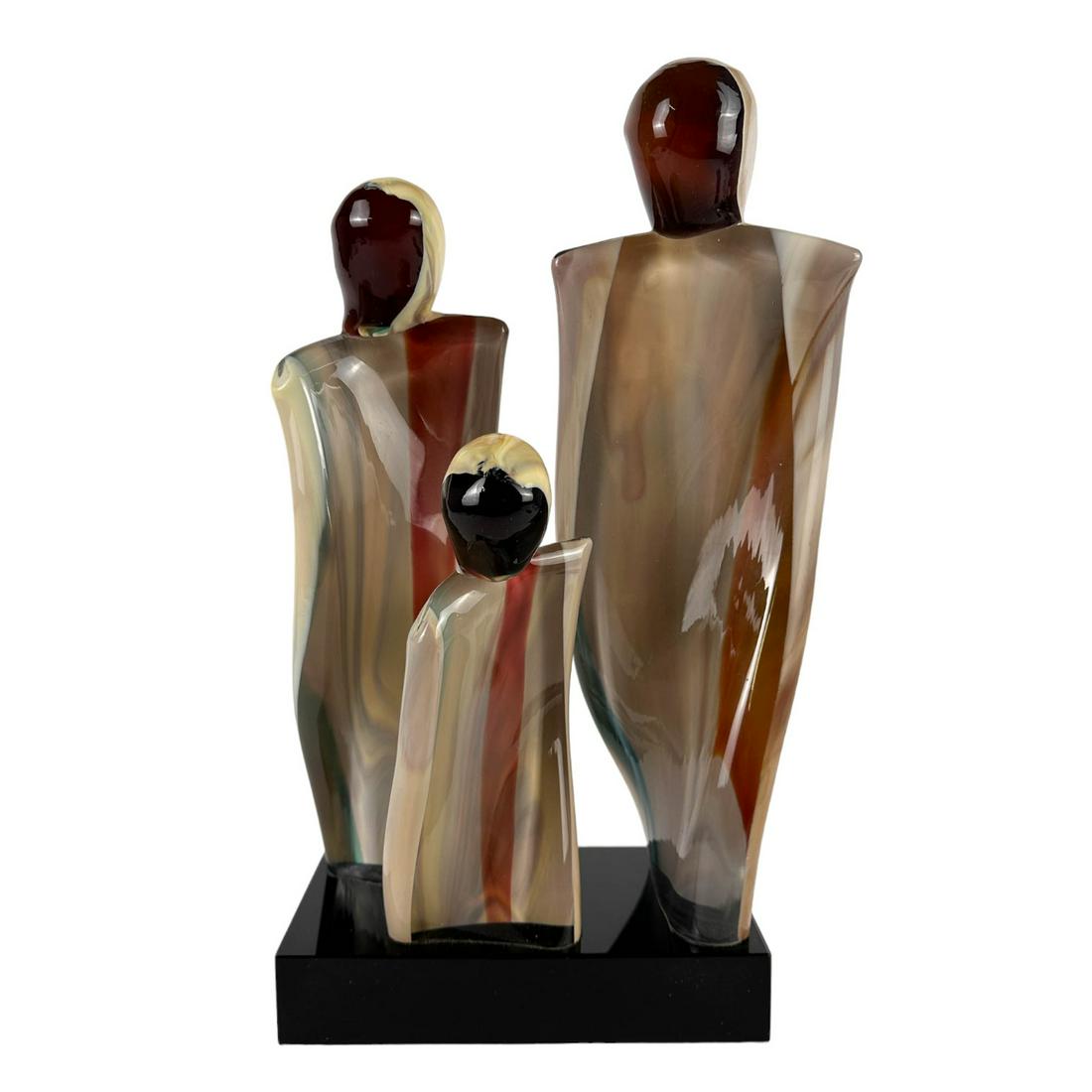 Marco Guiman 20thC Italian Glass Figural Sculpture (1 of 6)