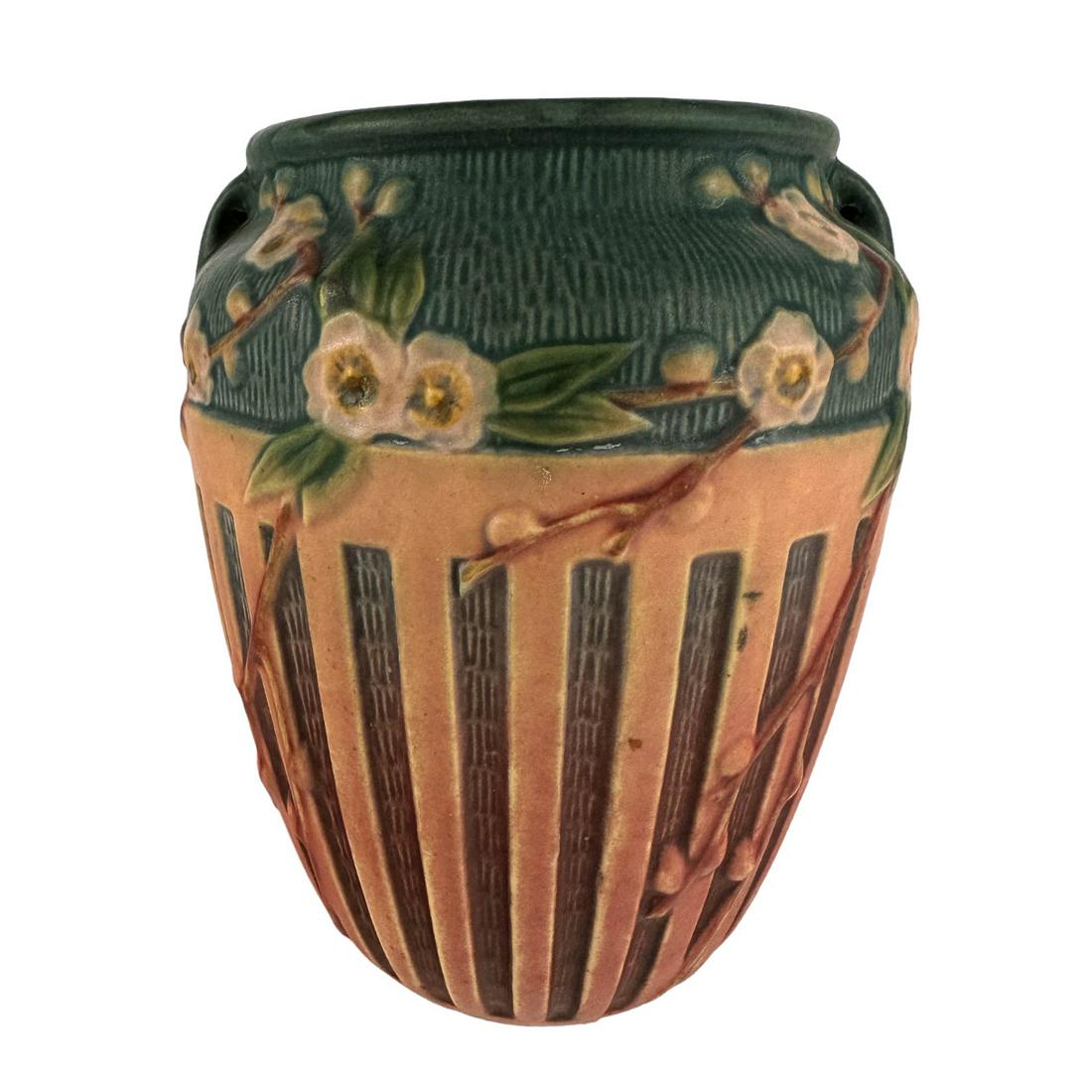 Roseville Art Deco Pottery Cherry Blossom Vase (1 of 5)