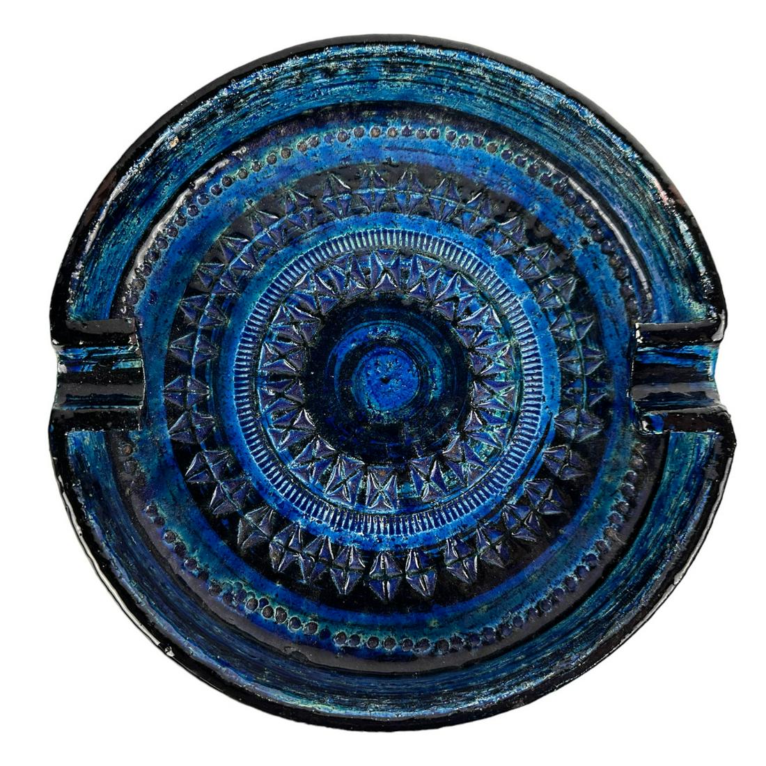 Bitossi Aldo Londi Rimini Blue Ceramic Ashtray (1 of 4)