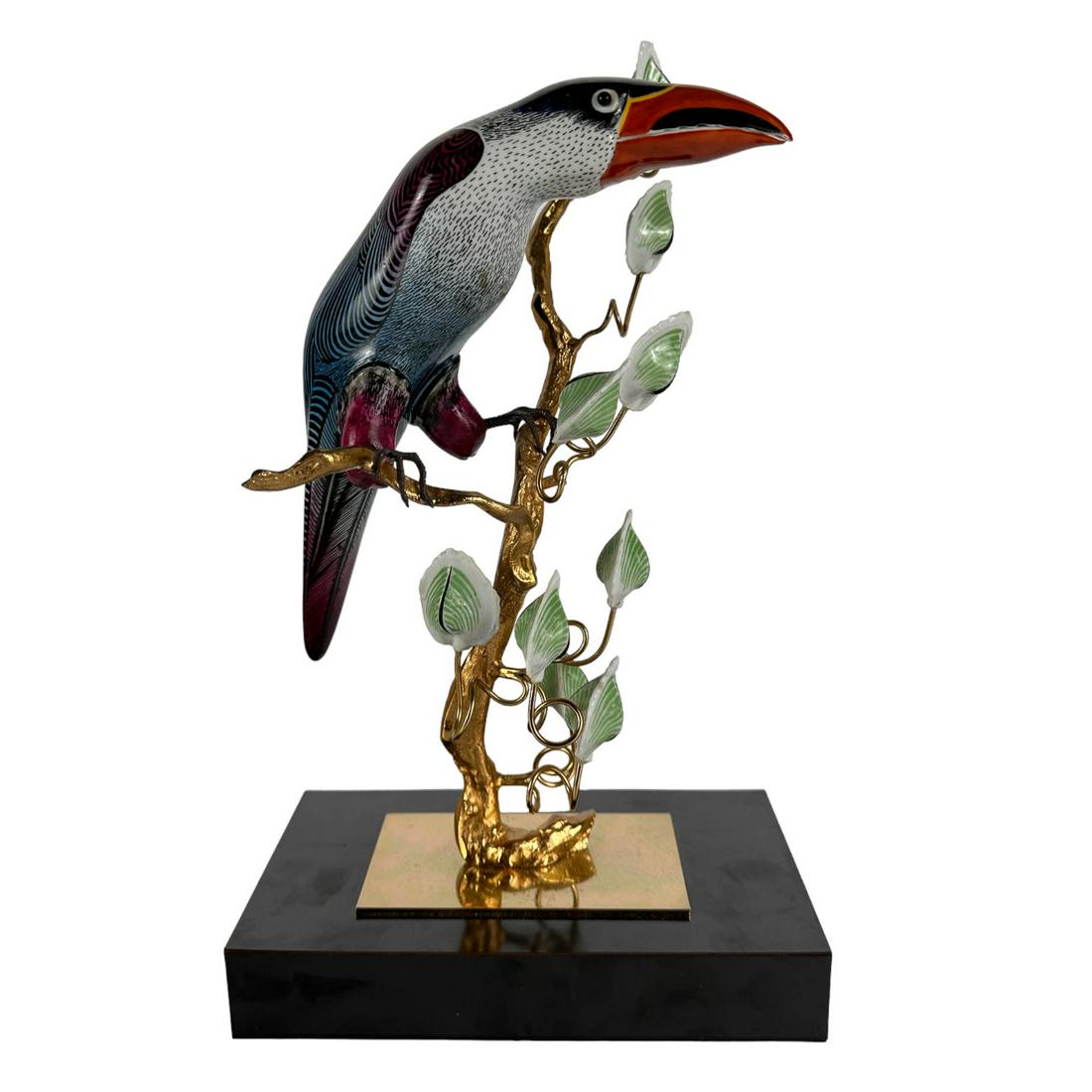Mamgami Italian Porcelain & Gilt Bird Sculpture (1 of 7)