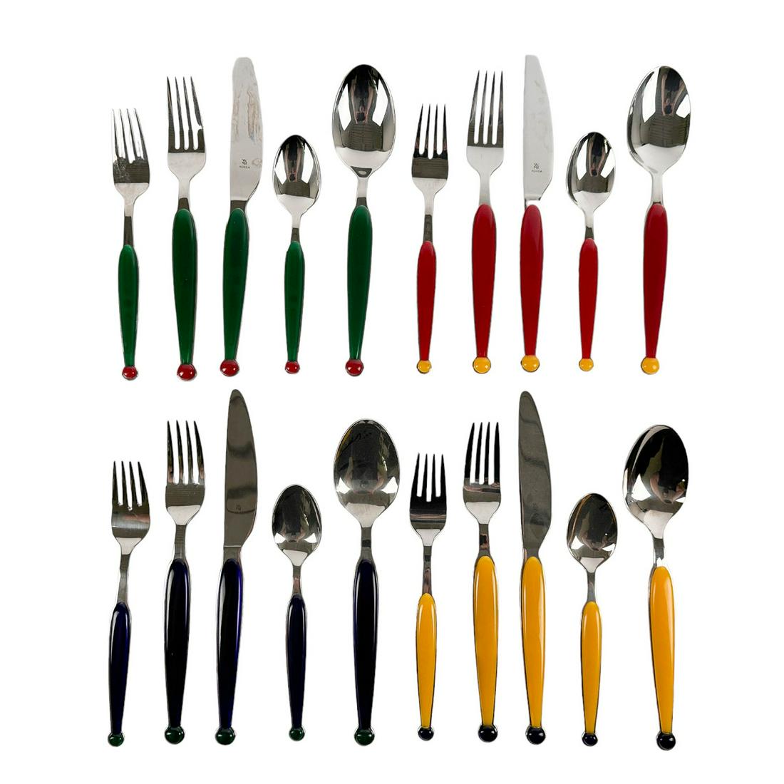WMF Stainless Steel Plastic Handle Flatware 20pc (1 of 5)