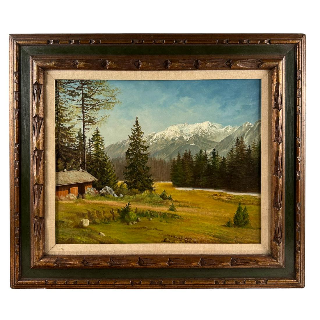Post Impressionist Rural Landscape Oil Painting (1 of 5)
