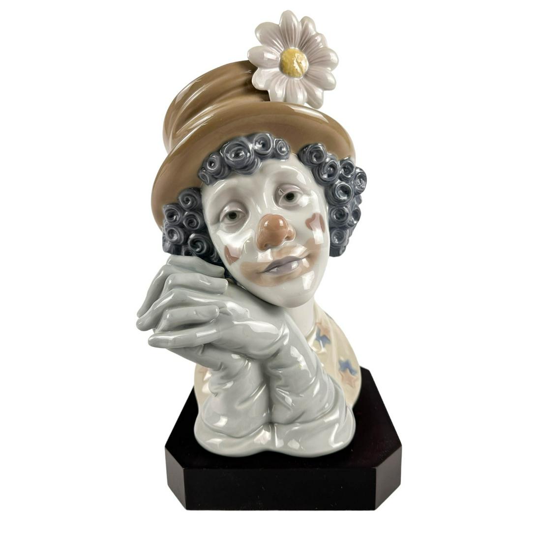 Lladro Melancholy # 5542 Porcelain Clown Sculpture (1 of 6)