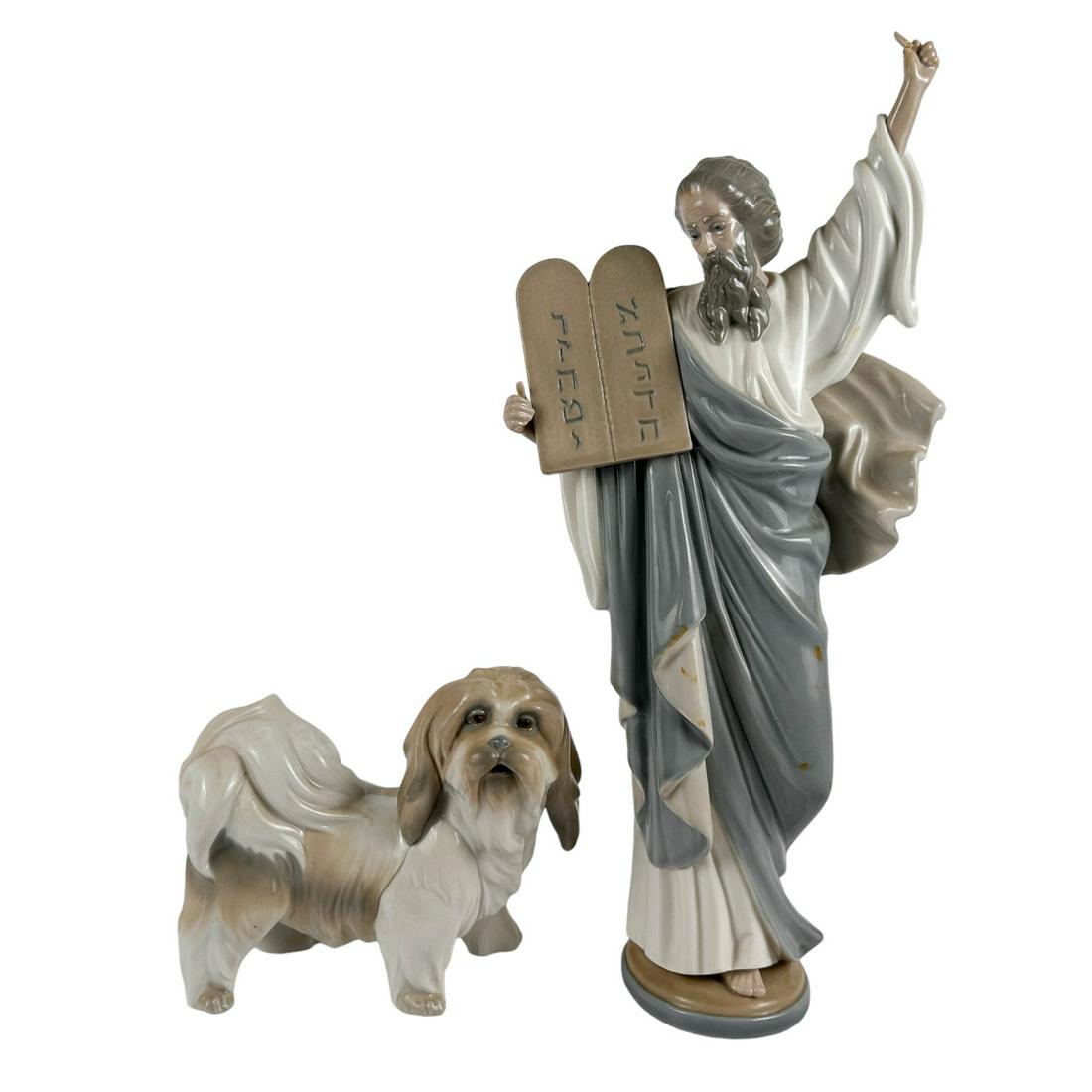Lladro Moses #5170 & Dog #4642 Porcelain Figurine (1 of 6)