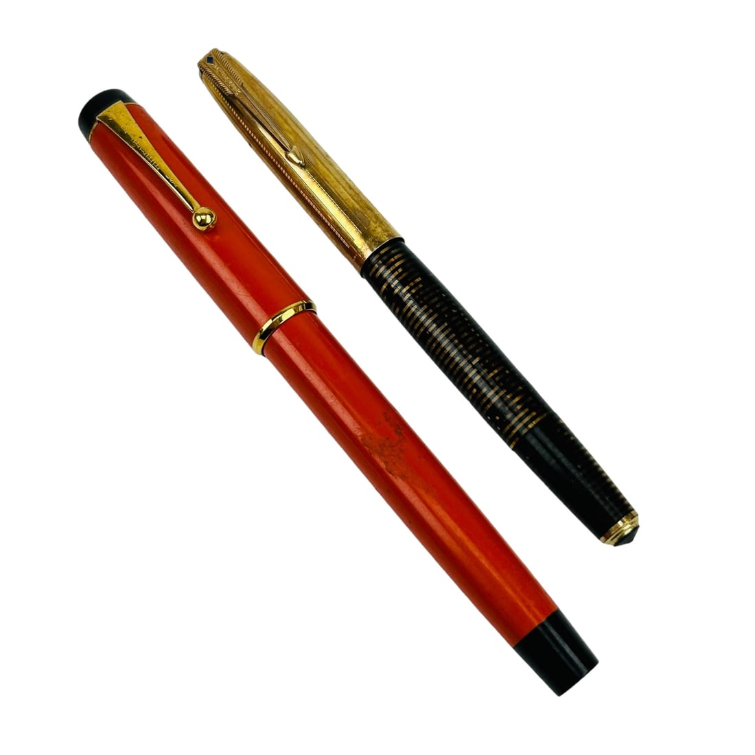 Parker Fountain & Big Red Ballpoint Pen 2pc LOT (1 of 4)