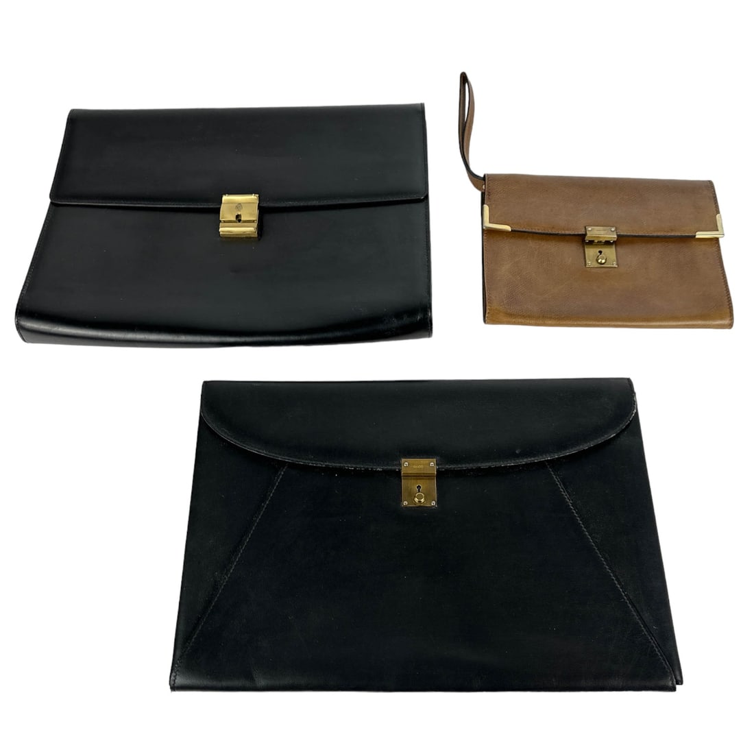Gucci & Cross Leather Portfolio Clutch Bag LOT (1 of 4)