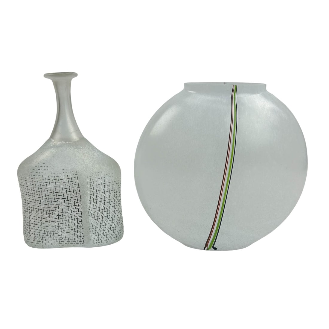 Bertill Vallien b1938 Studio Art Glass Vase Bottle (1 of 5)