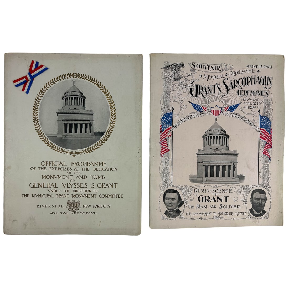 Grant's Sarcophagus Ceremonies Memorial Programme (1 of 2)