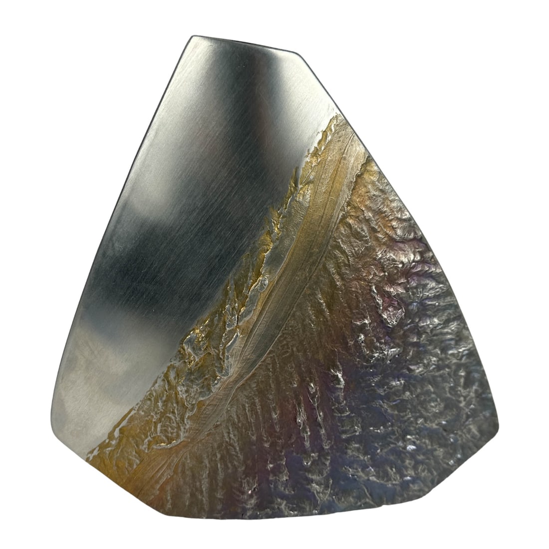 Helgi Joensen Norway Brutalist Pewter Mantle Vase (1 of 4)