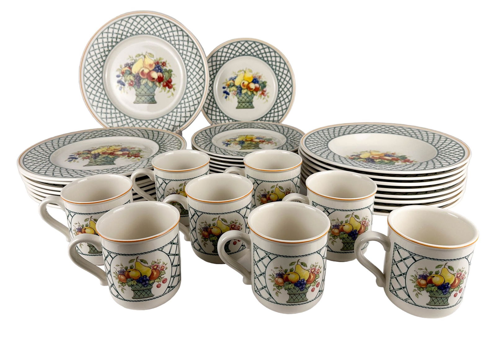 Villeroy & Boch Porcelain Basket 32pc Service SET (1 of 6)