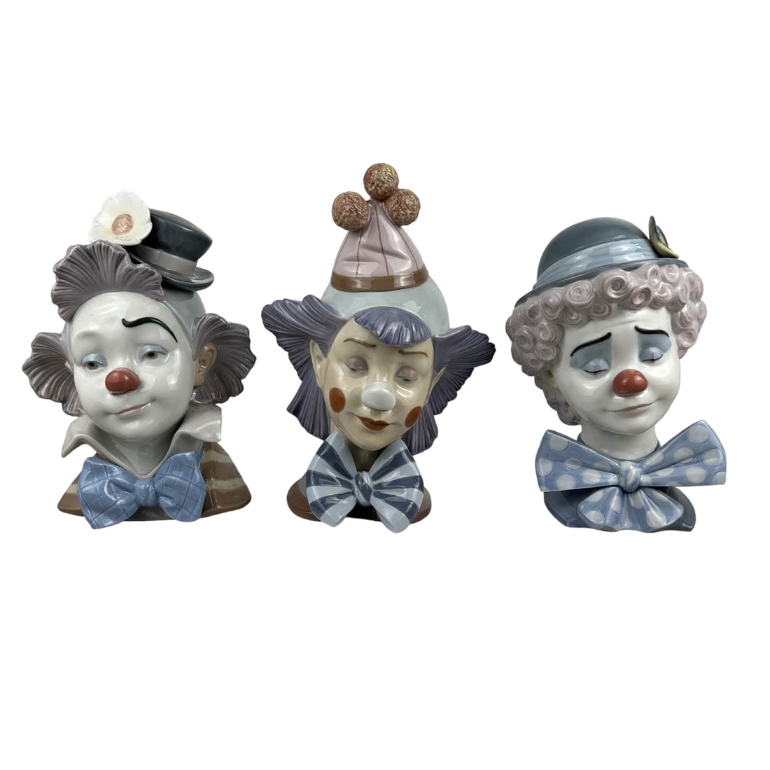 Lladro Spain Jester Circus Clown Figurine 3pc LOT (1 of 4)