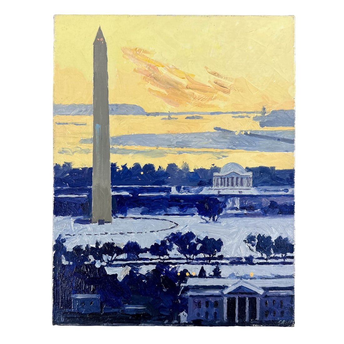 20th C Impressionist Landscape Canvas Oil Painting (1 of 4)