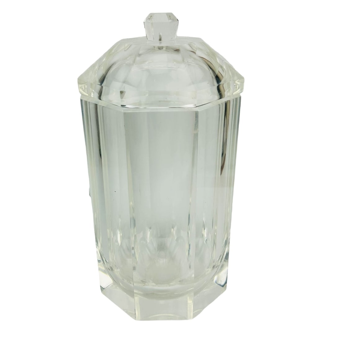 Mid Century Modern Lucite 15" Octagonal Ice Bucket (1 of 4)