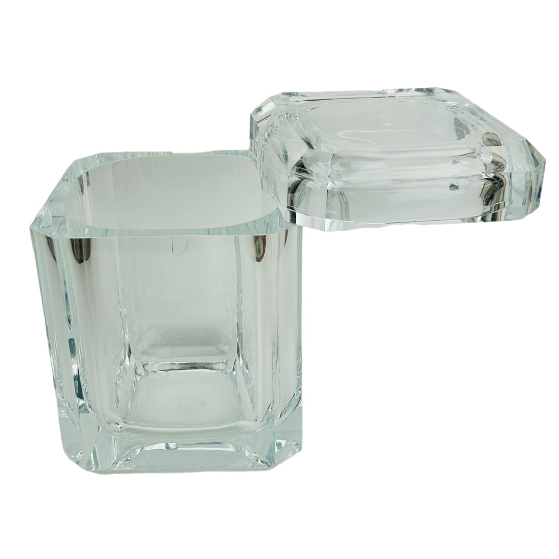 Mid Century Lucite Acrylic Octagonal Ice Bucket (1 of 3)