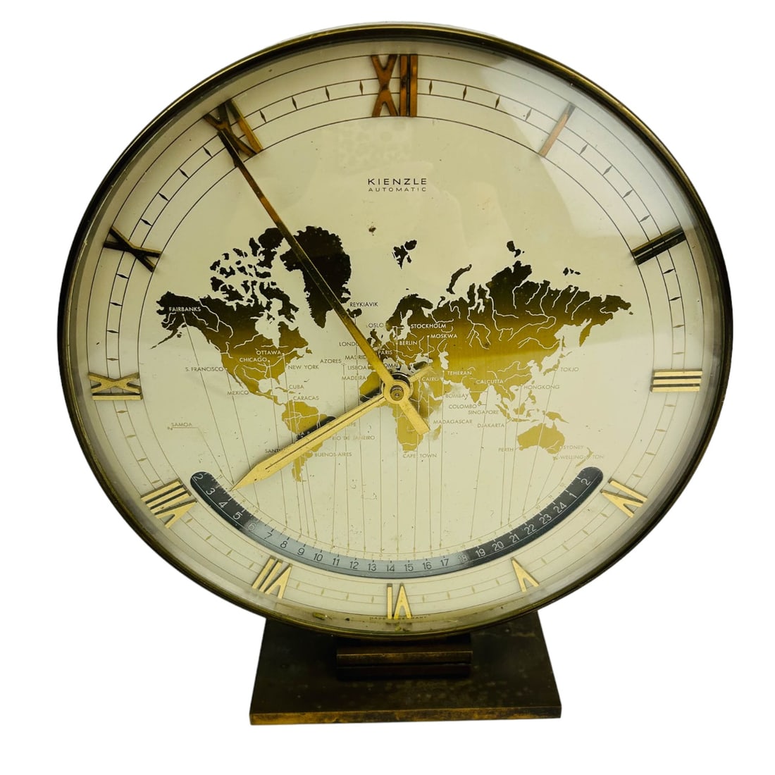 Kienzle Automatic Mid Century MCM World Time Clock (1 of 6)