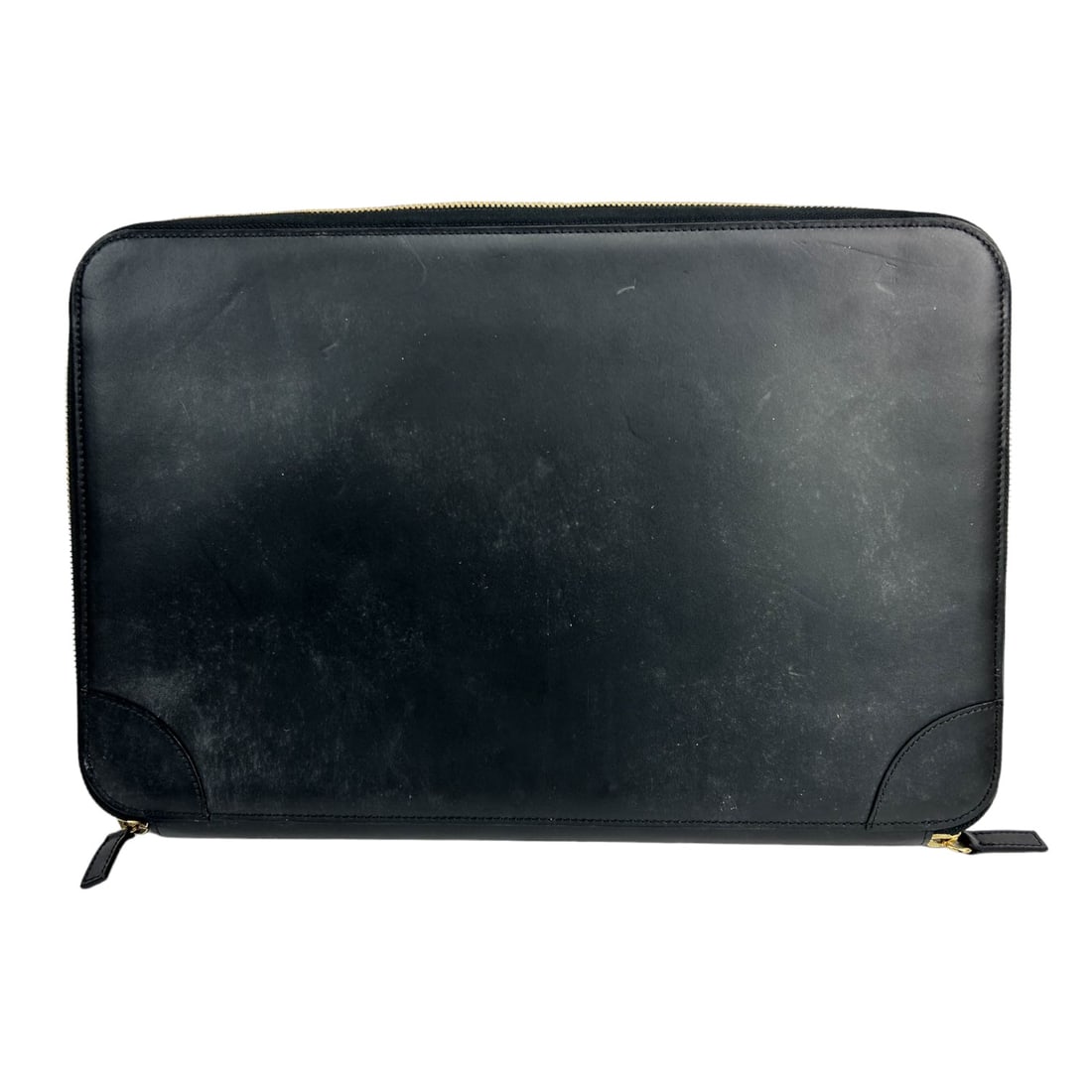 Brooks Brothers Black Leather Portfolio Briefcase (1 of 5)