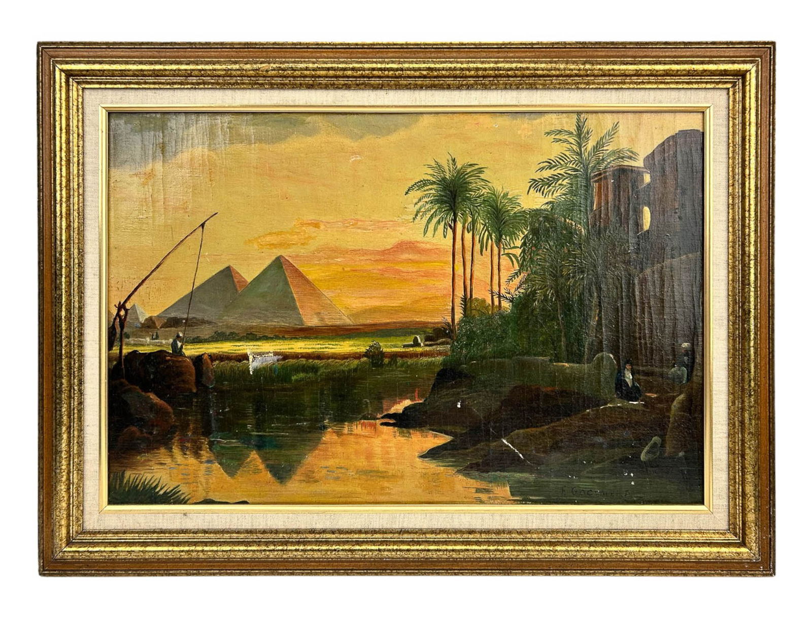 Frederick Goodall 1822-1904 Landscape Oil Painting (1 of 3)