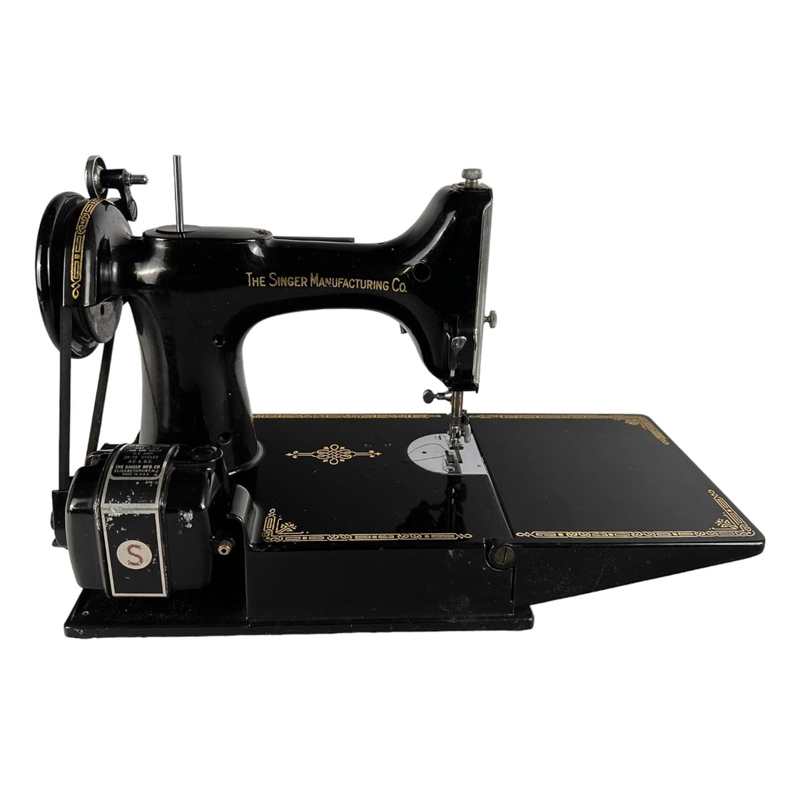 Singer Featherweight Ah665513 Black Sewing Machine Auction