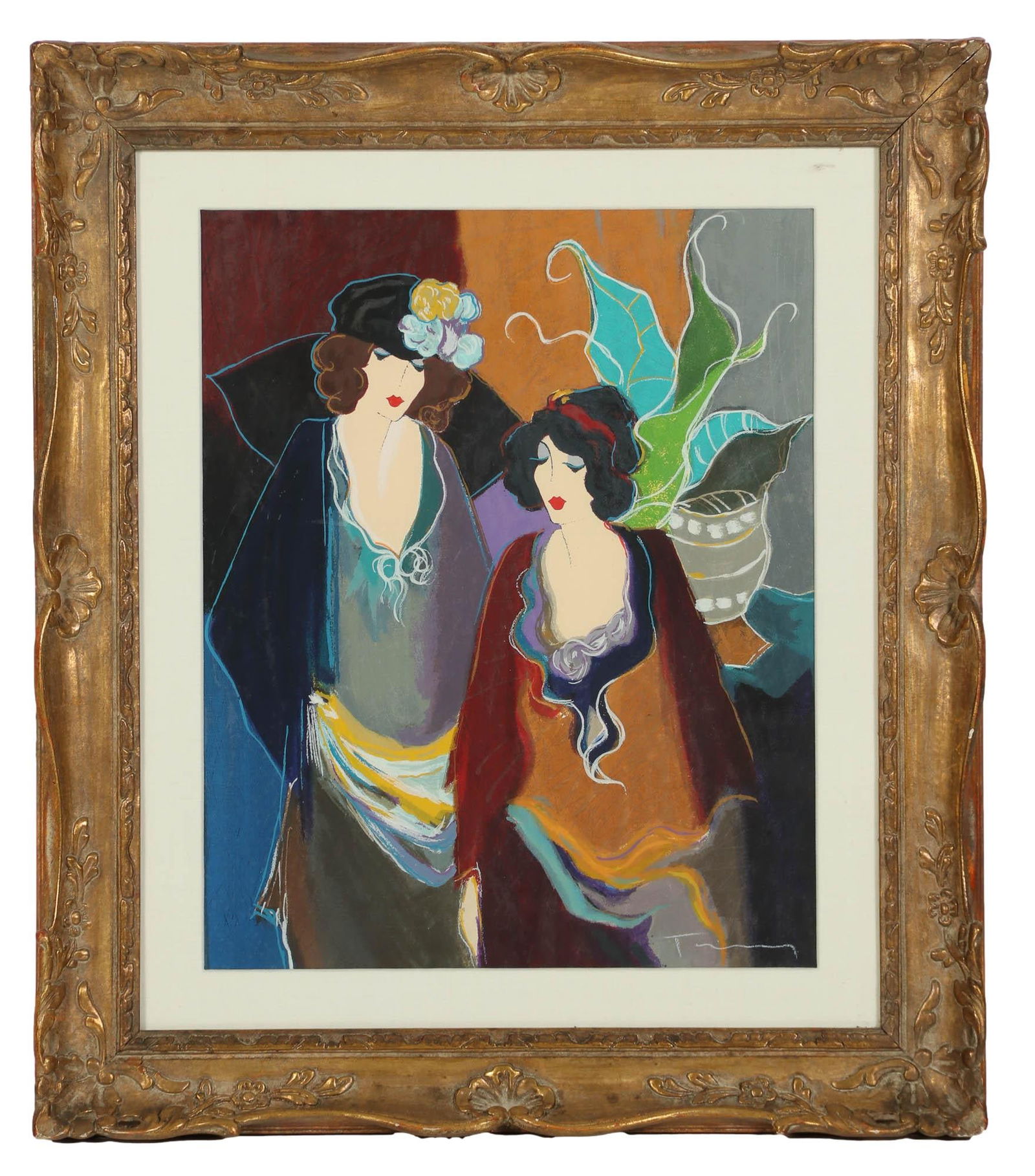 Itzchak Tarkay 1935-2012 Ladies Standing Serigraph (1 of 4)